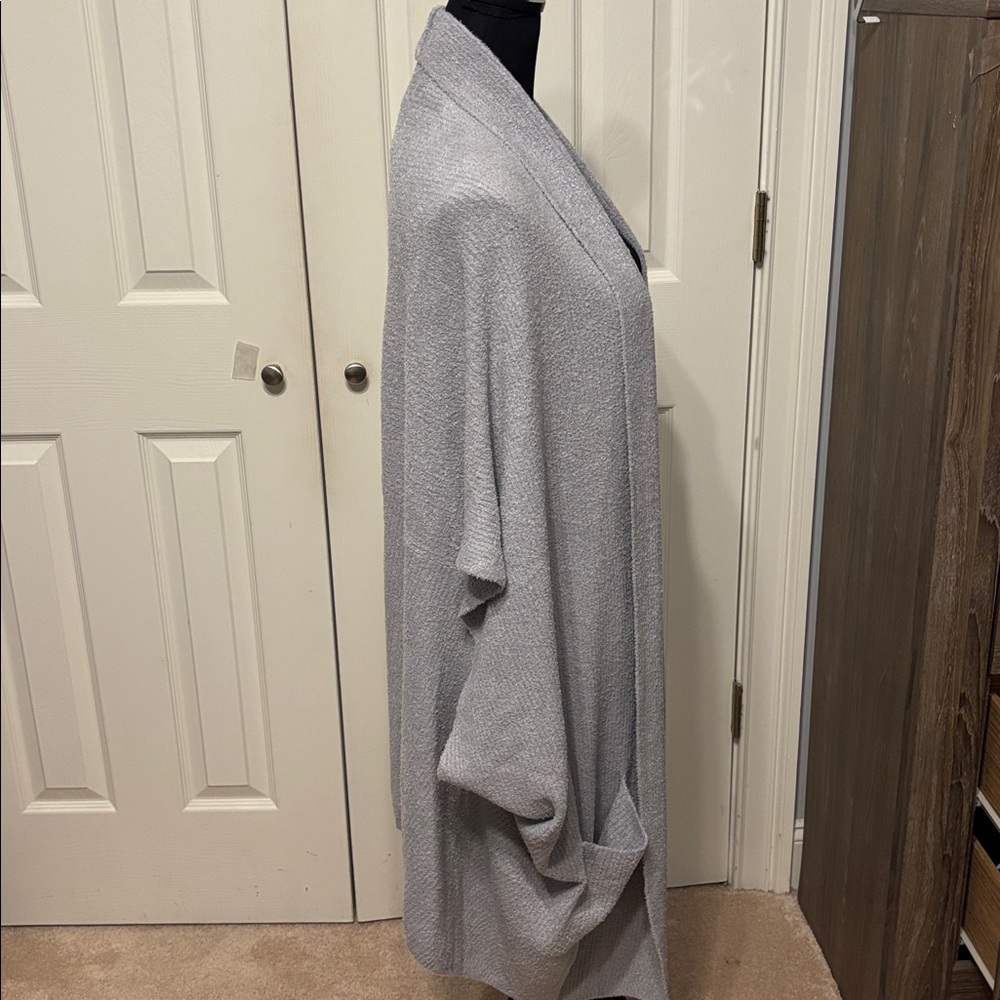 Barefoot Dreams CozyChic Lite Ribbed Shawl Collar  Wrap Plus - Picture 5 of 11